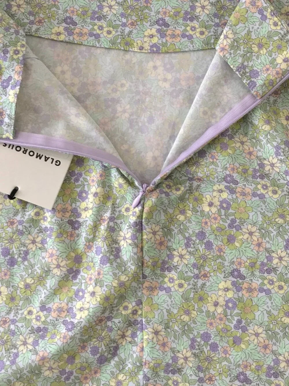 NEW Glamorous Floral Cotton Summer A-Line Skirt • NWT • Size 6 - Small - Picture 4 of 9